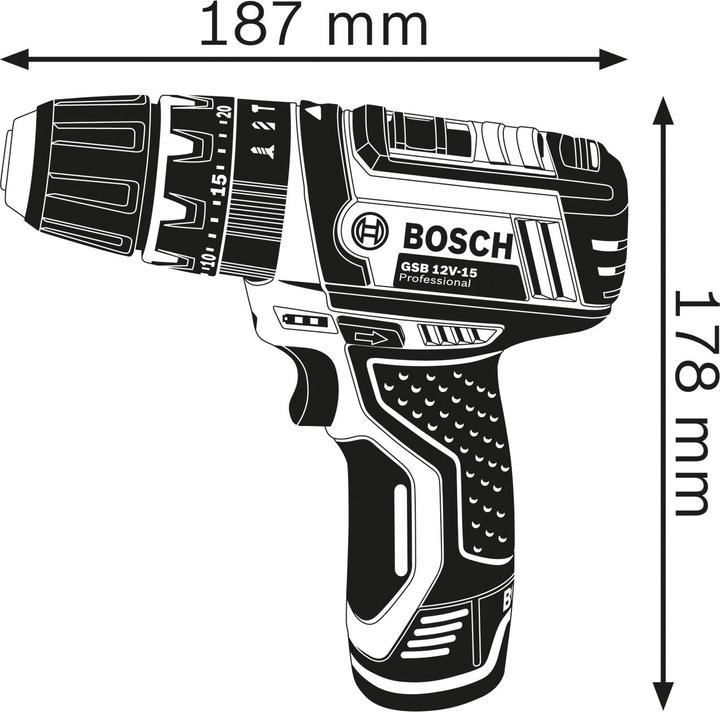 Produktbild Bosch Professional GSB 12V-15 (Akkubetrieb)