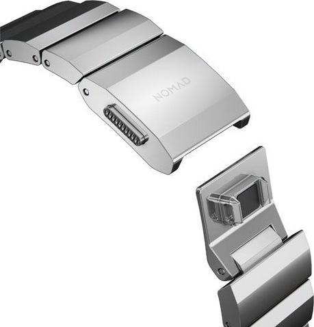 Produktbild Nomad Stainless Steel Band -terÃƒÂ¤sranneke, Apple Watch 41 / 40 /, hopea (Edelstahl, Apple Watch Series 9)