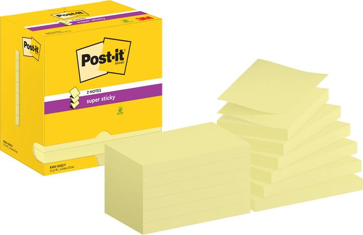 Immagine prodotto Post-it Super Sticky Z-Notes 76 x 127 mm, giallo (76 x 127 mm)