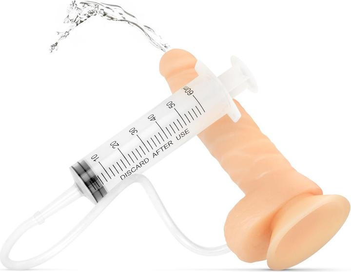 Actual product image Easytoys Squirting Dildo with syringe