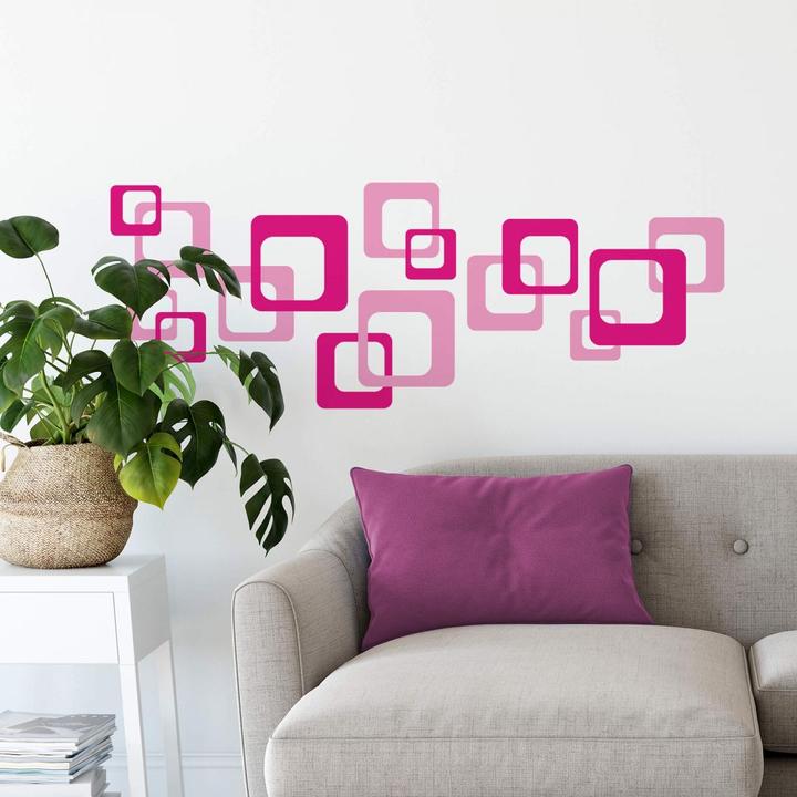 Produktbild Trenddeko Retro Cubes pink (140 x 52 cm)
