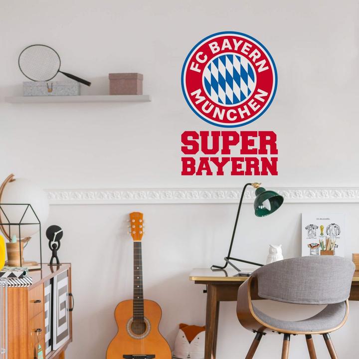 Immagine prodotto FC Bayern München Super Bavaria (40 x 60 cm, 67 x 100 cm, 54 x 80 cm, 27 x 40 cm)