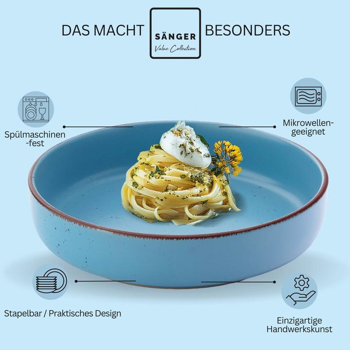 Produktbild Sänger Pastaschalen Set Bombay Saphir (4 x, 20.50 cm)