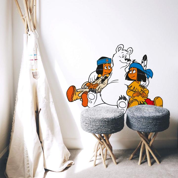 Image du produit Yakari avec ours polaire (94 x 70 cm)