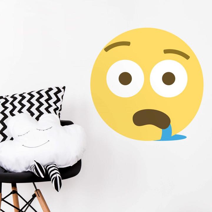 Image du produit Emojione Emoji visage baveux (80 x 80 cm)