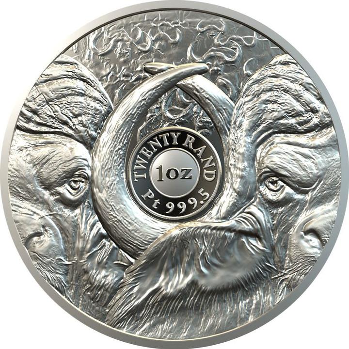 Immagine prodotto South Africa Mint Bufalo di platino da 1 oz PP - Big Five Sudafrica (999.50, 2021)