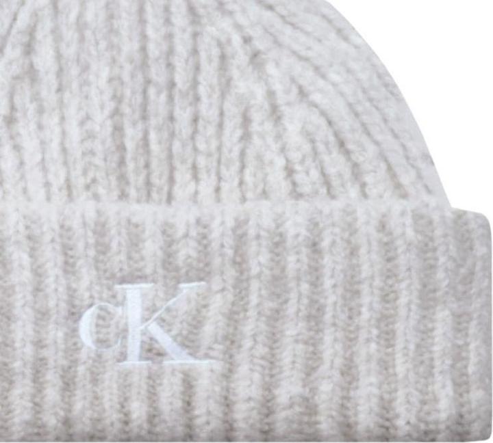 Actual product image Calvin Klein Monogram Embroidery Short Beanie
