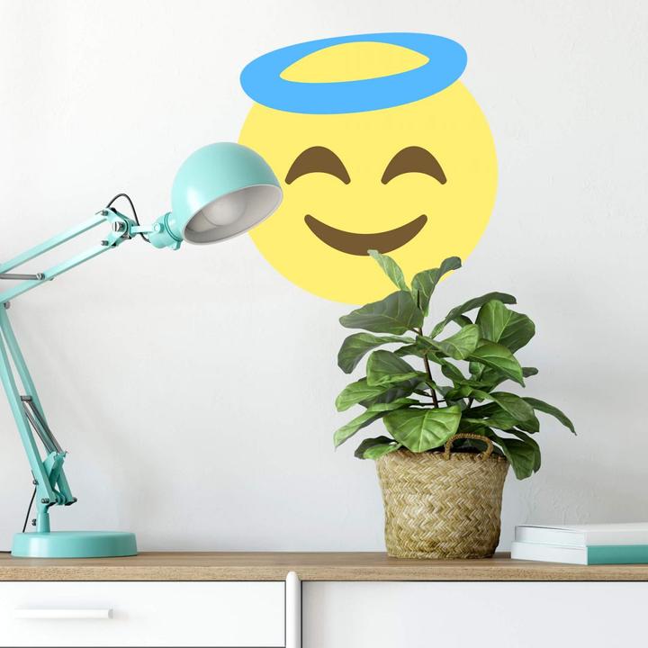 Immagine prodotto Emojione Emoji faccia sorridente con alone (80 x 83 cm)