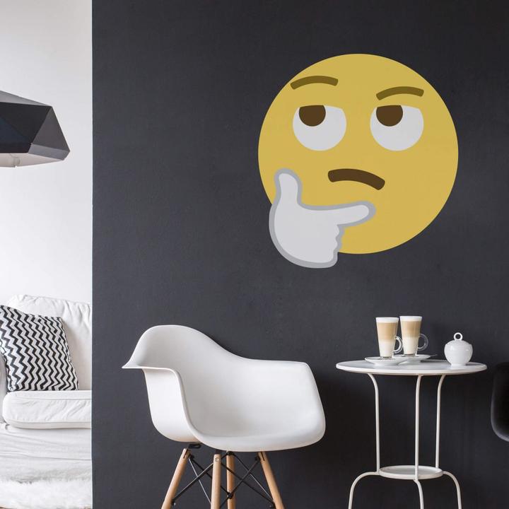 Actual product image Emojione Emoji Thinking Face (80 x 86 cm)