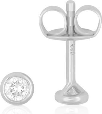 Produktbild Muau Ohrstecker Zargen-Fassung (Weissgold 750 0.16ct.2 H SI Brillanten à je 0.08ct.)
