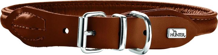 Produktbild Hunter Halsband Round & Soft, Elk, Cognac (M, Hund, Allgemein)