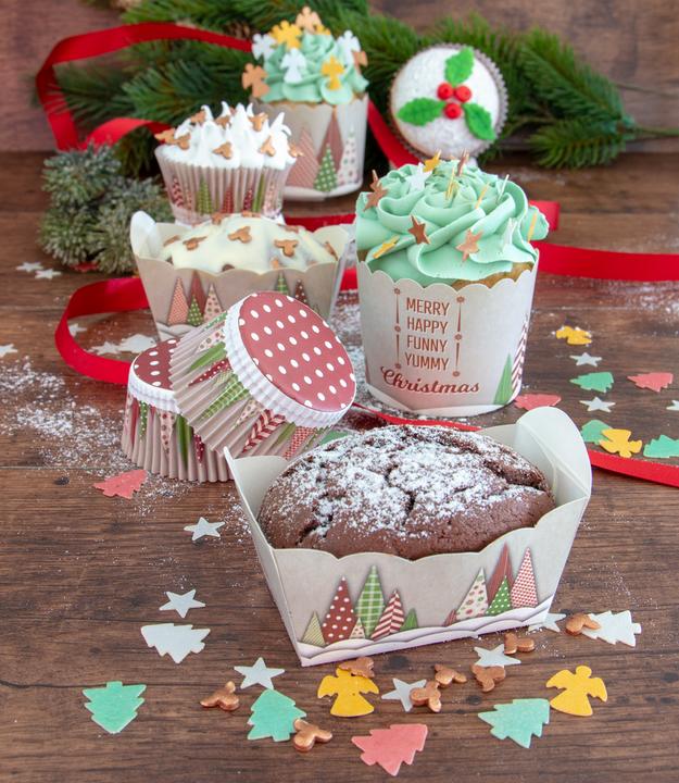 Image du produit Städter Moule à pâtisserie en papier Yummy Christmas 7x4x4 cm 10 pièces (7 cm)