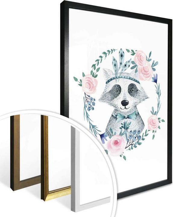 Produktbild Trenddeko Waschbär 01 (60 x 80 cm)