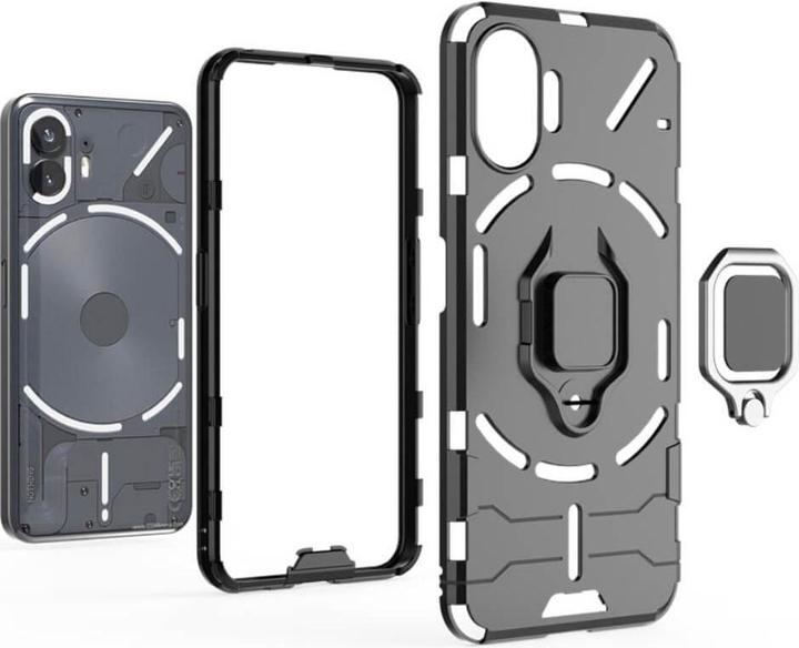 Actual product image Cover-Discount Nothing Phone (2) - Armor Case with kickstand black (Nothing Phone (2))