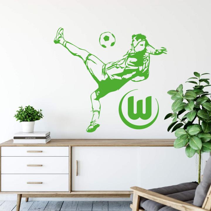 Actual product image VfL Wolfsburg Footballer (70 x 64 cm)
