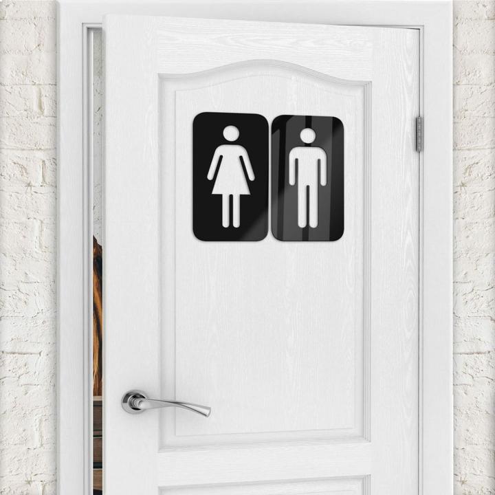 Actual product image Trenddeko Toilet sign 01 (2 x 11 x 20 cm)