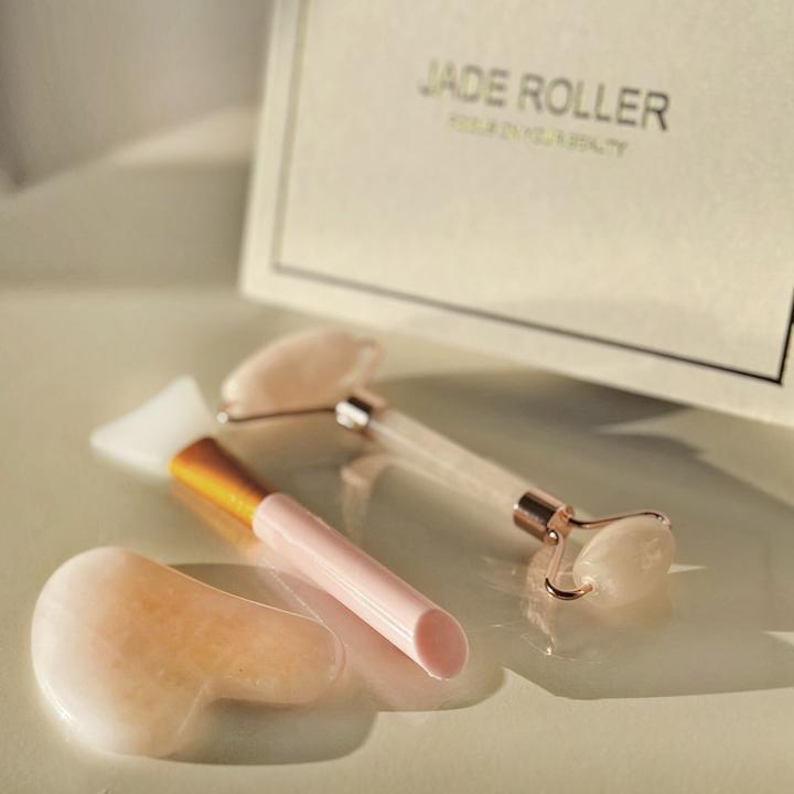 Actual product image Intirilife Gua Sha Gesichtsmassage Gesichtsroller (3tlg-Set)