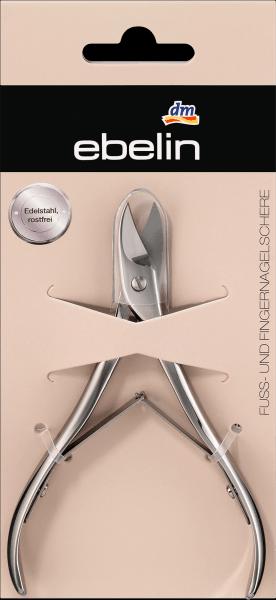 Actual product image dm ebelin Foot and fingernail scissors