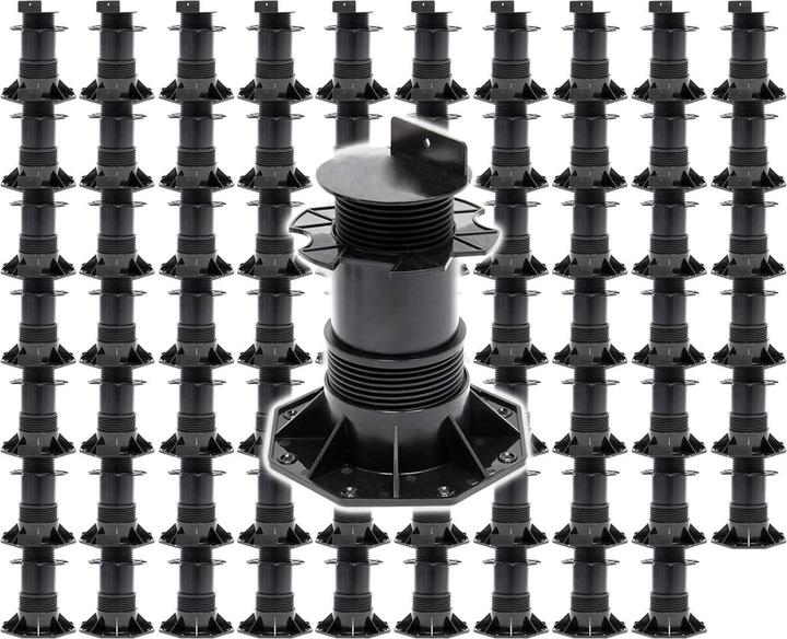 Actual product image XPOtool Corner Support Feet Set of 70 2700kg Capacity Feet Adjustable in Height 140-210mm Terrace (70 x)