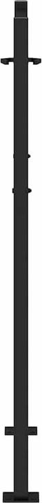 Produktbild VidaXL Gartentor Schwarz 105x130 cm Stahl Spurendesign Zauntor Outdoor Tor