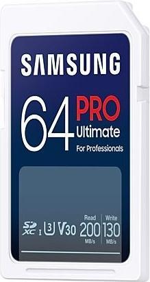 Productafbeelding Samsung PRO Ultimate met USB-kaartlezer (64 GB, SDXC, U3, UHS-I)