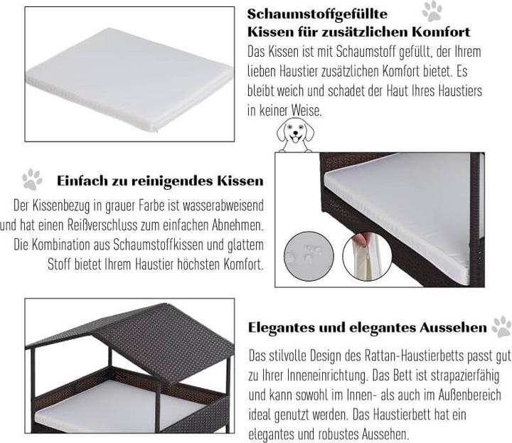 Produktbild Jamb Hundehütte Rattan (Hundehütte)