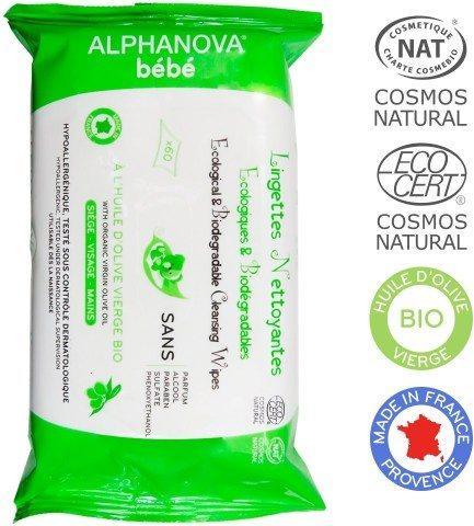 Produktbild Alphanova BB Pflegetücher ohne Parfum und Alkohol (60 Stück)