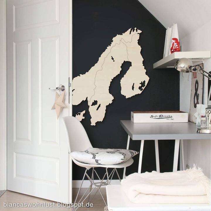 Produktbild Trenddeko Karte Skandinavien (44 x 55 cm)