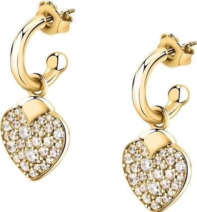 Morellato Romantic gold-plated earrings 2 in 1 Hearts Istanti SAVZ15