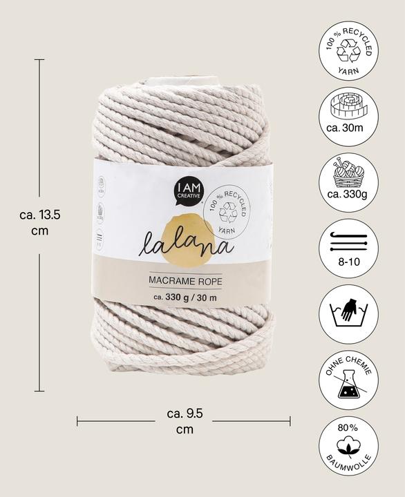 Image du produit Lalana Macrame Rope (30 m)