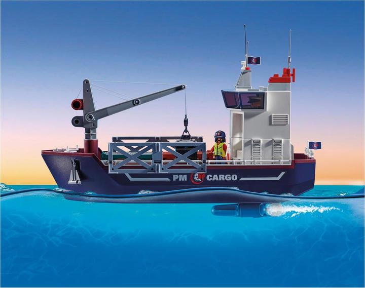Image du produit Playmobil Grand porte-conteneurs avec bateau douanier (70769, Playmobil City Action)