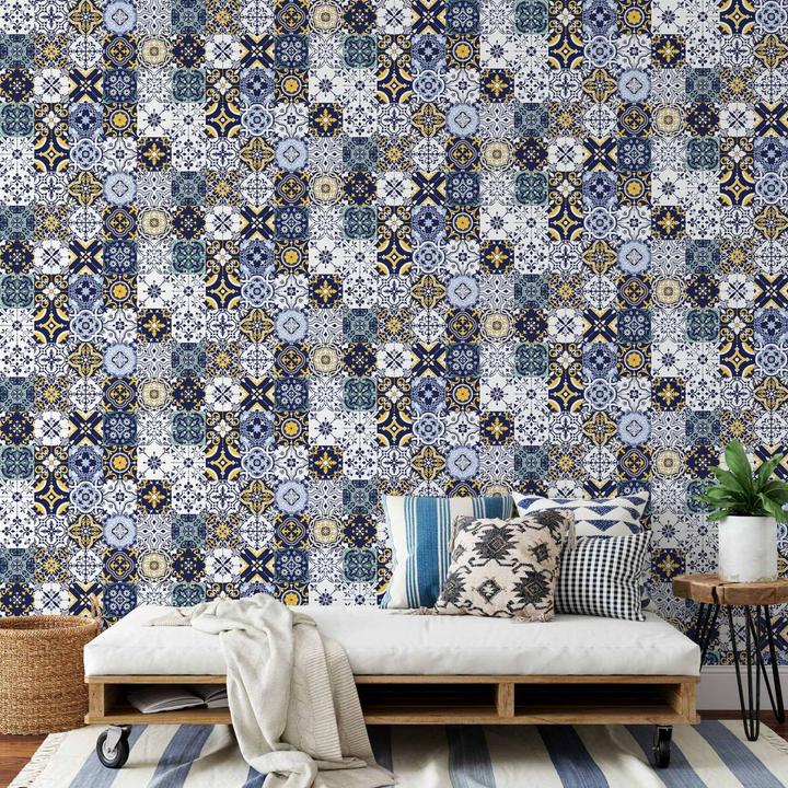Image du produit Trenddeko Carreaux de faïence marocains (48 x 528 cm)
