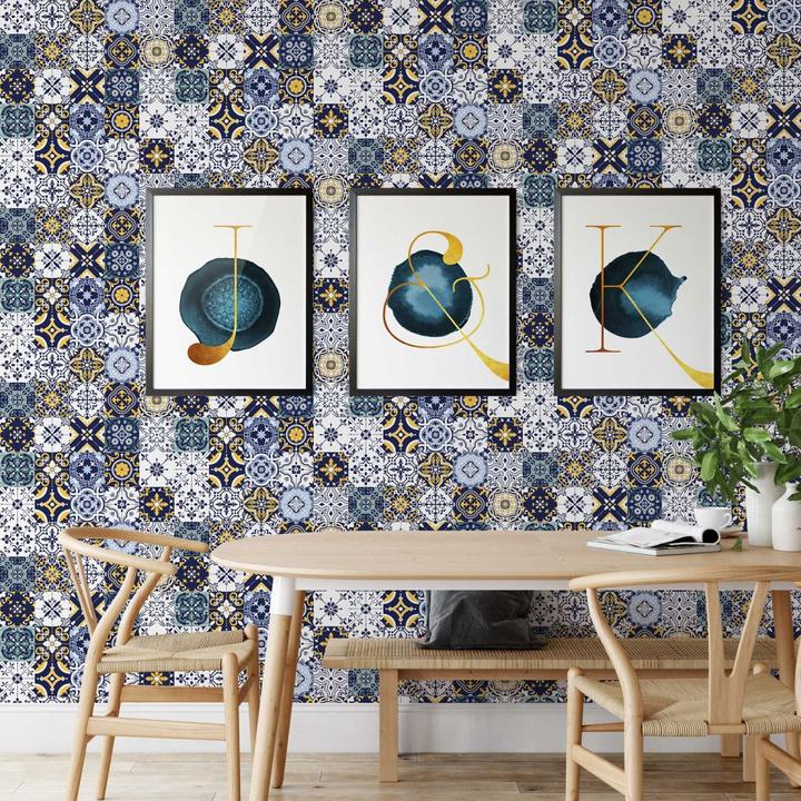 Image du produit Trenddeko Carreaux de faïence marocains (48 x 528 cm)