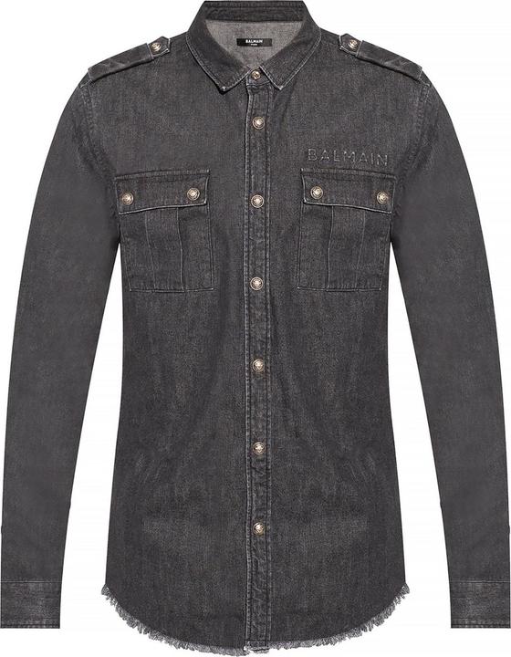 Balmain Cotton Denim Shirt (41)