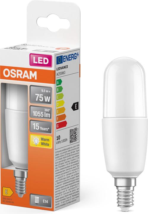 Actual product image Osram Star Stick (E14, 9 W, 1050 lm, 1 x, E)