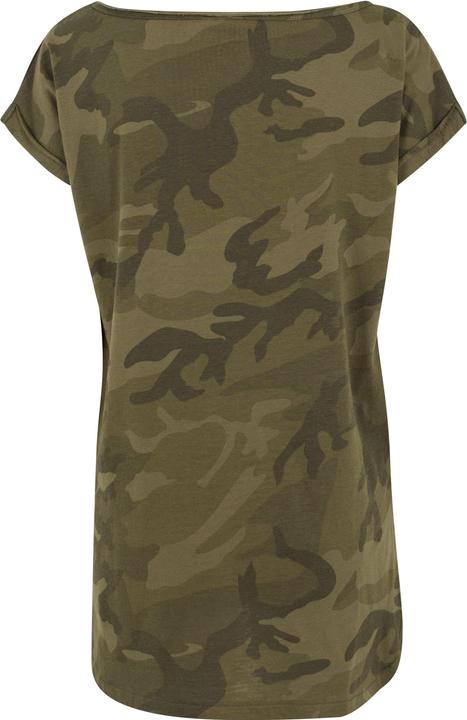 Actual product image Urban Classics Ladies Camo Back Shaped Tee (XS)