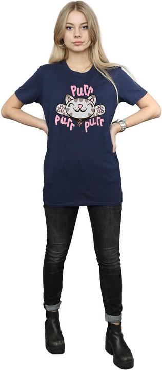 Actual product image Big Bang Theory Womens/Ladies Soft Kitty Purr Cotton Boyfriend T-Shirt (M)