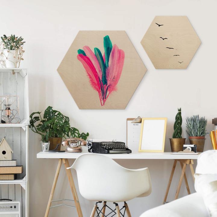 Immagine prodotto Trenddeko Bouquet di piume (55 x 47 cm)