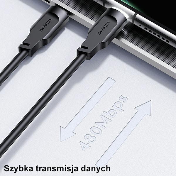 Actual product image Usams Charging Cable Type-C to Type-C - White (1.20 m)