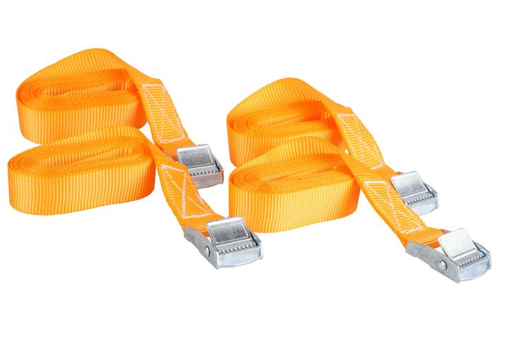 Actual product image Orange-Line Poleyster lashing strap set 25 mm in case