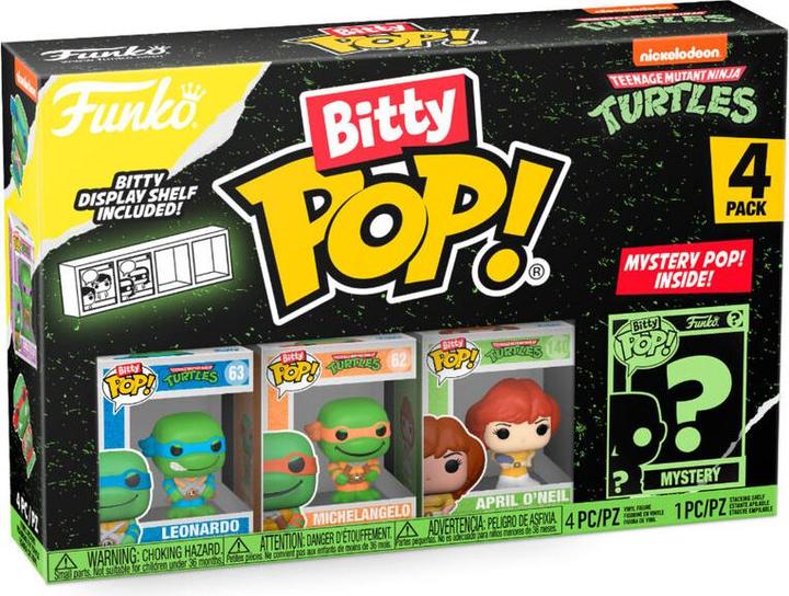 Image du produit Funko Les Tortues ninja pack 4 figurines Bitty POP! Vinyl Leonardo 2,5 cm