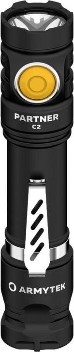 Immagine prodotto ArmyTek Partner C2 Magnet USB Torcia a LED calda con clip da cintura, con fondina a batteria 1020l (12.35 cm, 1020 lm)