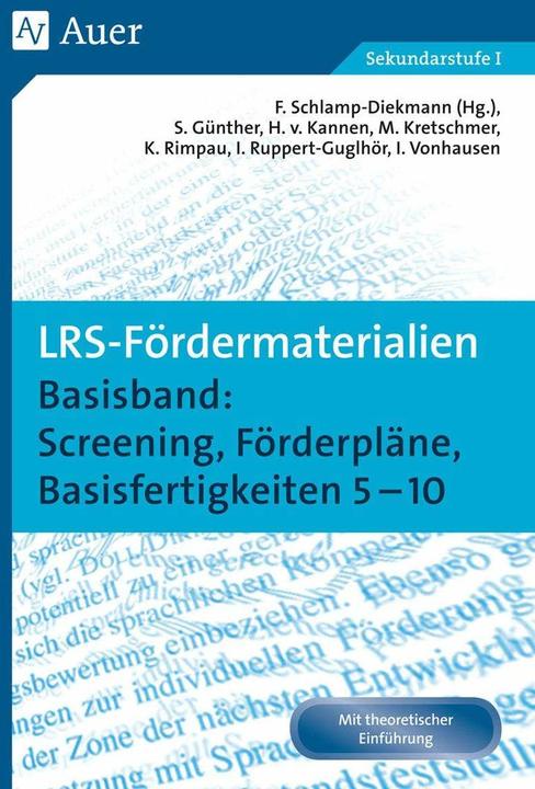 Image du produit LRS-Fördermaterialien 1 (Allemand, Franziska Schlamp-Diekmann, 2014)