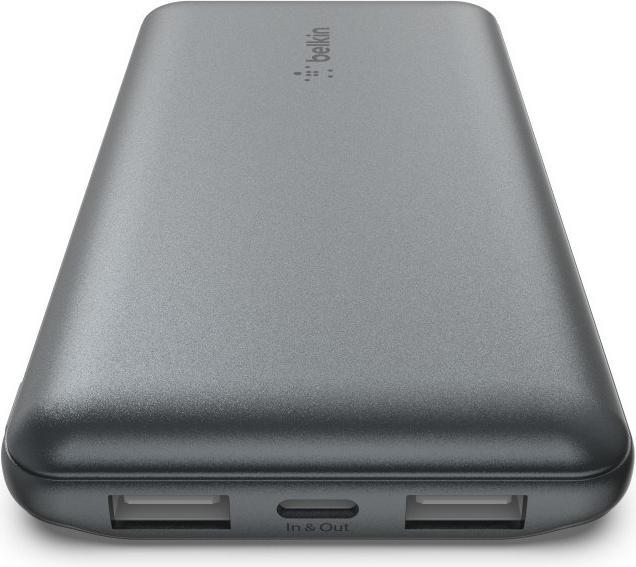 Actual product image Belkin 10k power bank 15w space grey (10000 mAh, 15 W, 15 Wh)