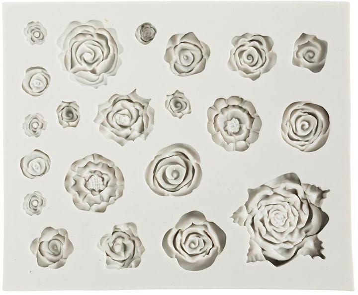 Image du produit Creativ Company Versiegelung Giessformen Silikon Rosen Motiv