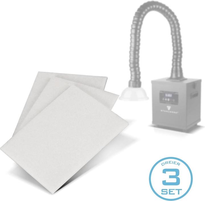 Image du produit Stahlwerk Lot de 3 préfiltres pour aspirateur de fumée FE-150 ST Filtre de remplacement