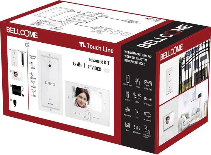 Produktbild Bellcome Video Türsprechanlage d 7" Kit 1 Familie (Kabelgebunden)