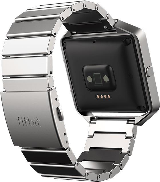 Image du produit Fitbit Bracelet en acier inoxydable flamboyant avec cadre (Acier inoxydable, Flamboyer)