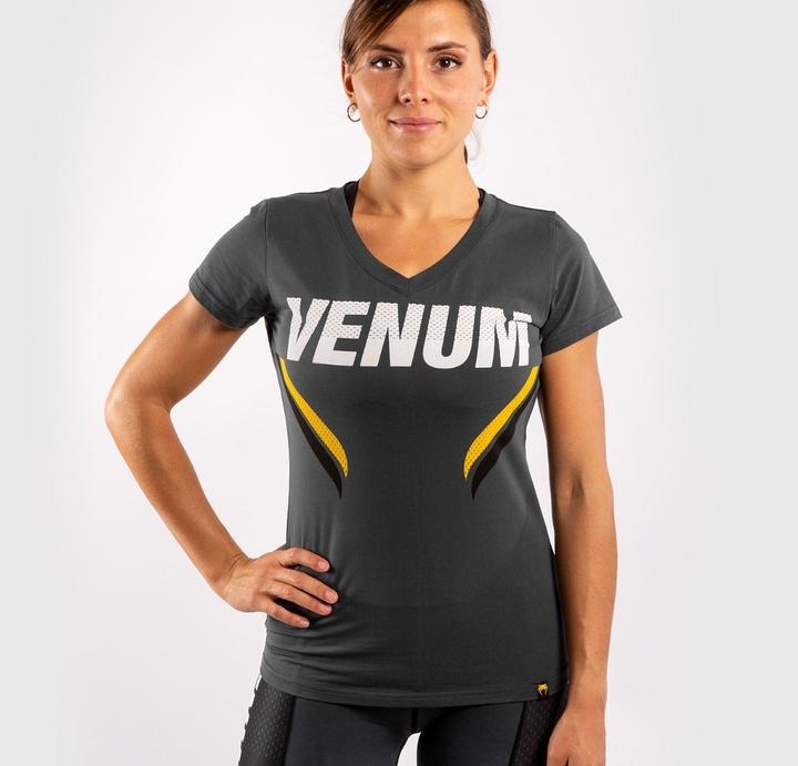 Actual product image Venum ONE FC Impact T-shirt - for women - Grey/Yellow (L)