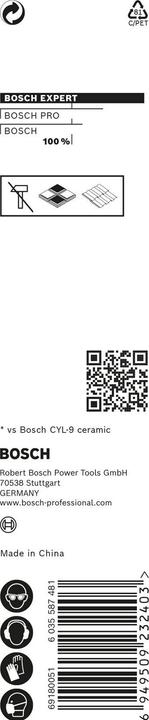 Produktbild Bosch Professional Zubehör EXPERT HEX-9 HardCeramic Bohrer, 4 x 90 mm (4 Millimeter)